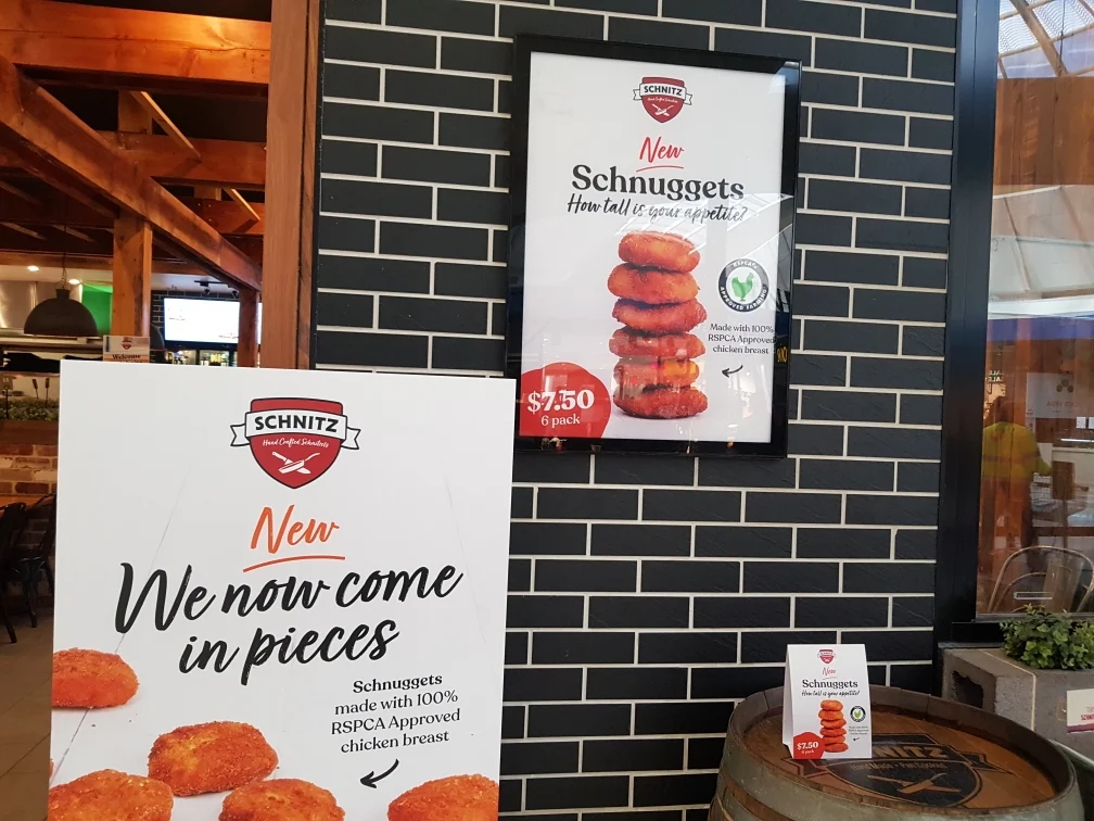 Menu, Schnitz Werribee