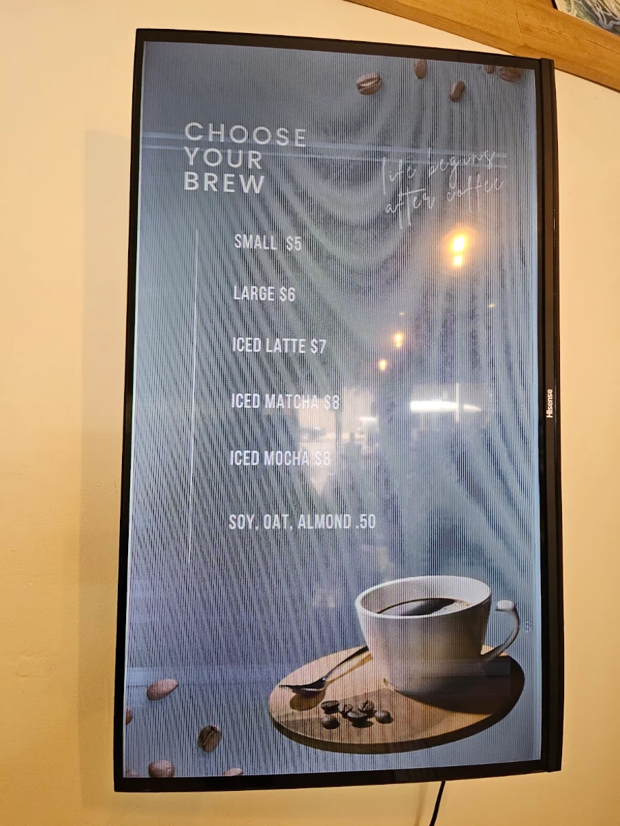 Menu, CINCO. Cafe & Juice bar