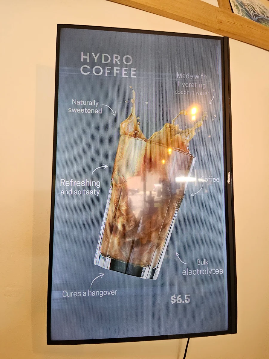 Menu, CINCO. Cafe & Juice bar