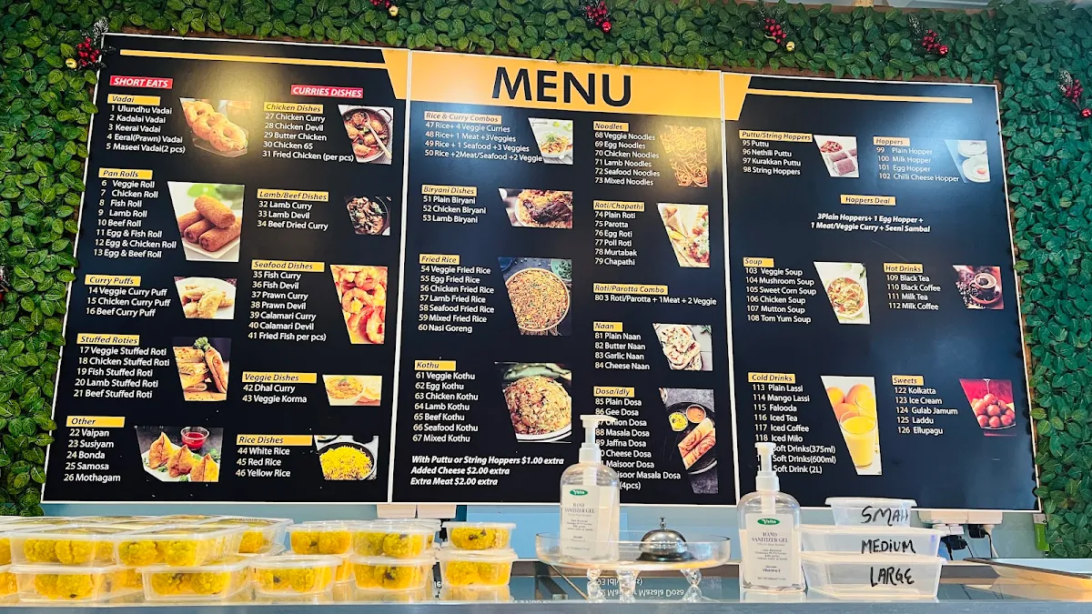 Menu, Ausspice Restaurant & Caters