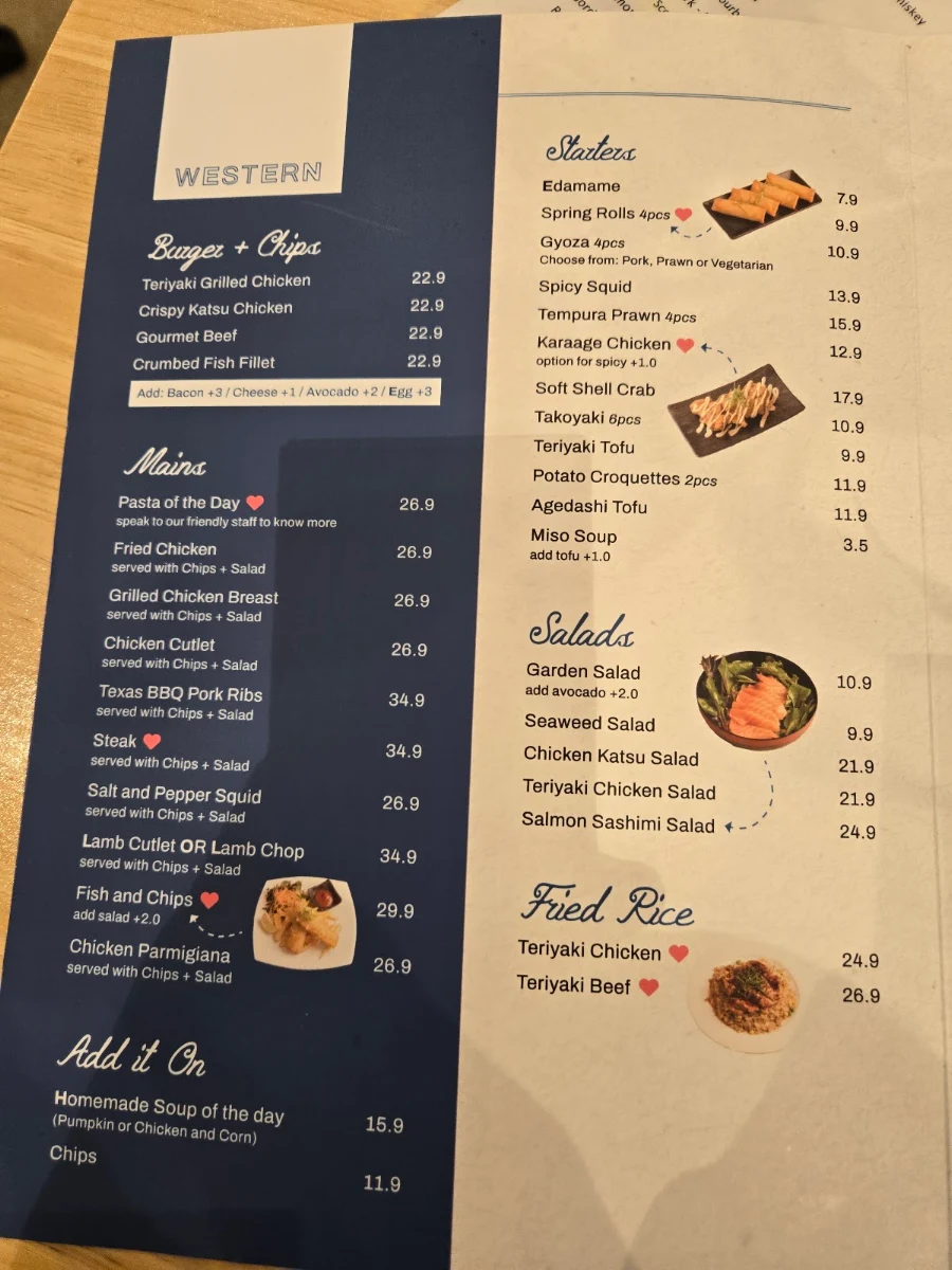 Menu, Restaurant 1903