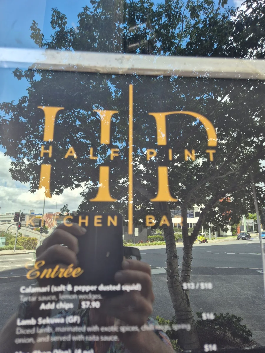 Menu, Half Pint Kitchen + Bar