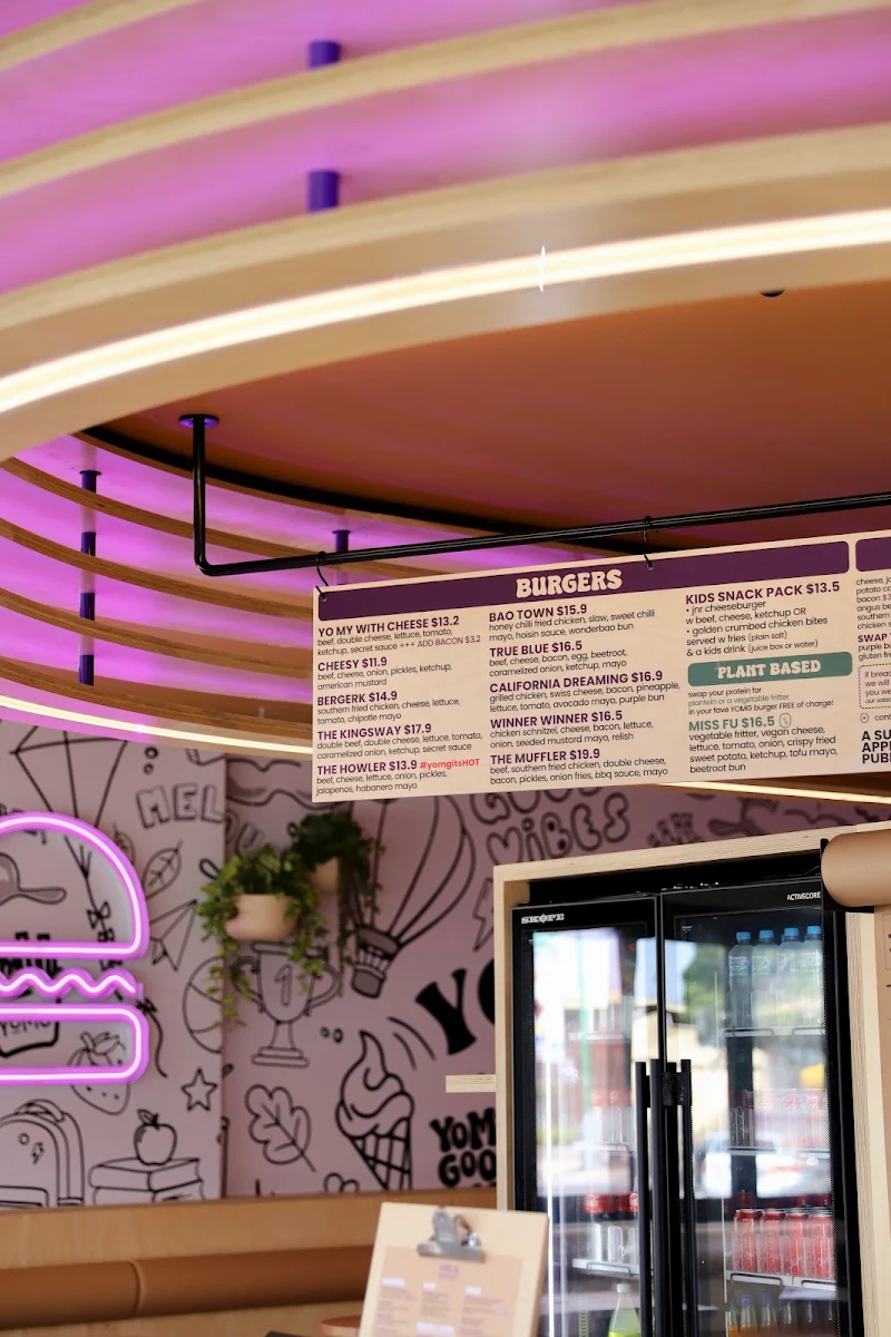 Menu, YOMG Doncaster