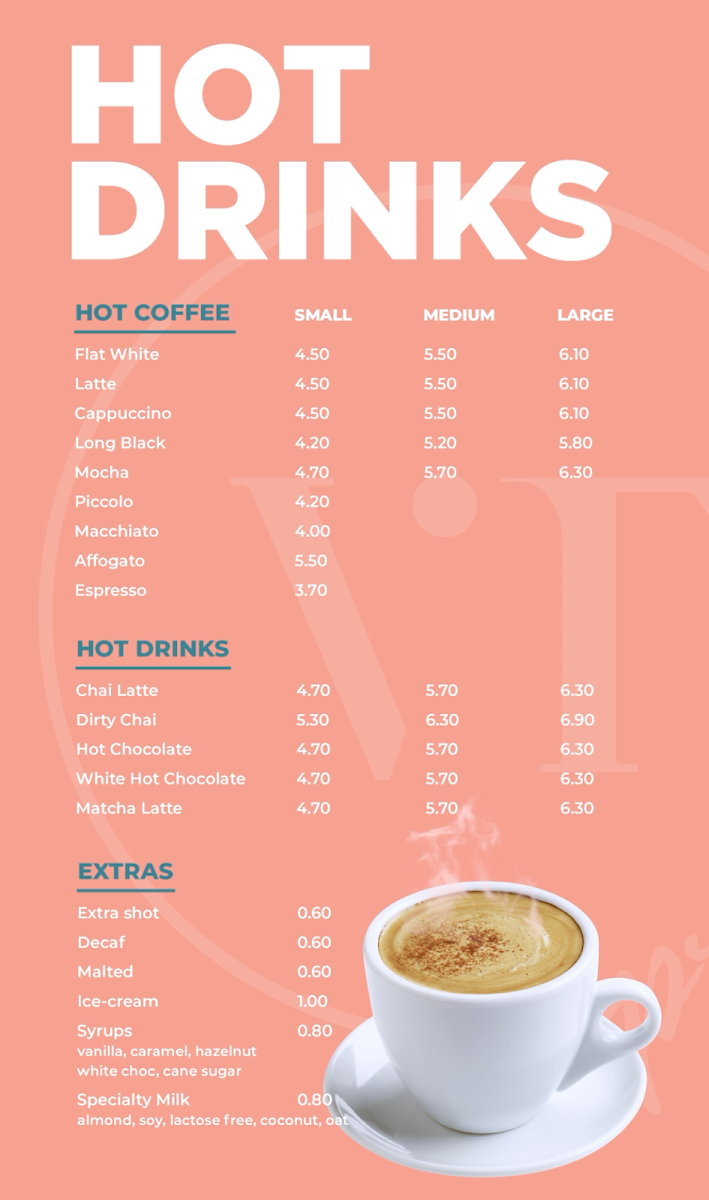 Menu, VT Espresso