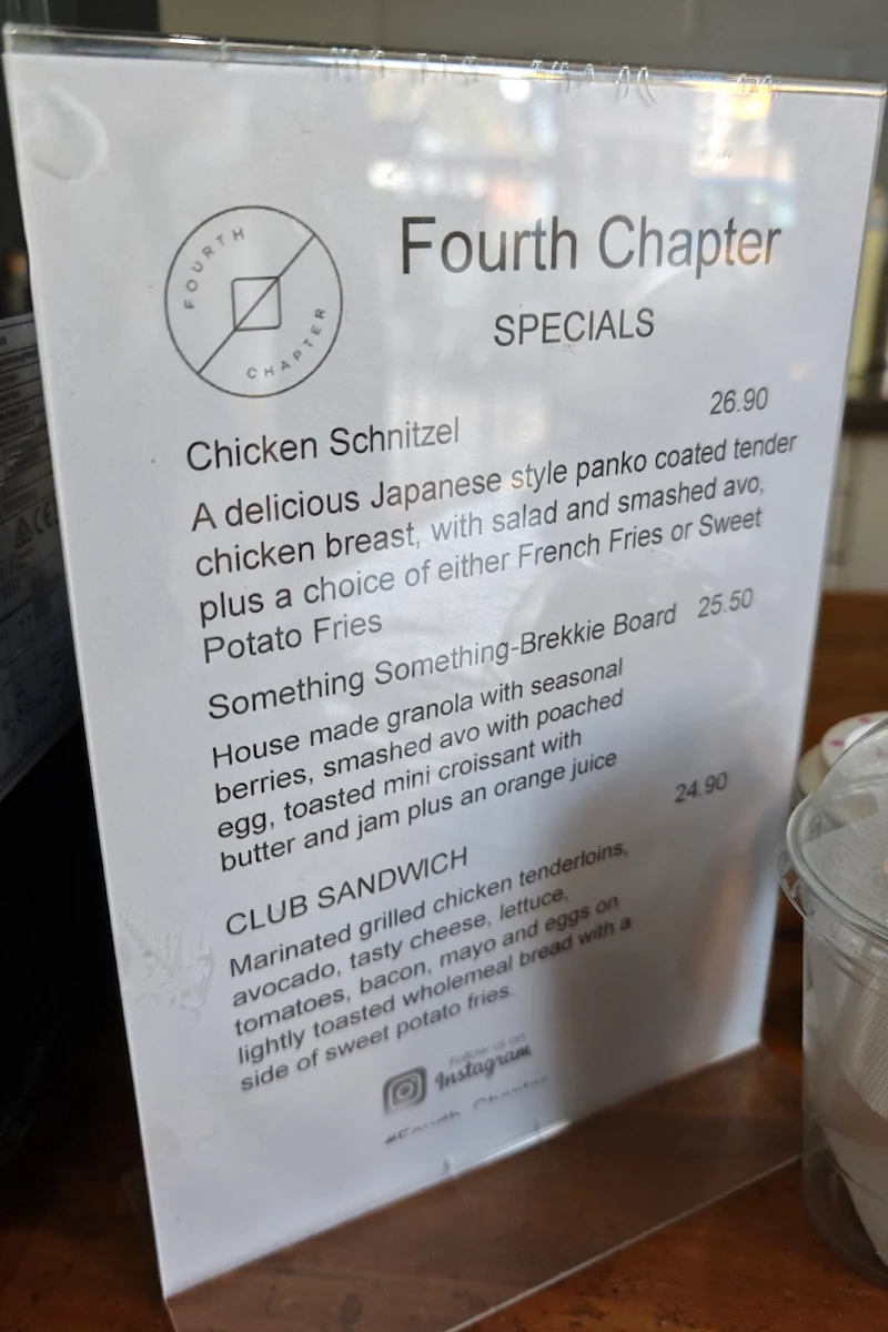 Menu, Fourth Chapter