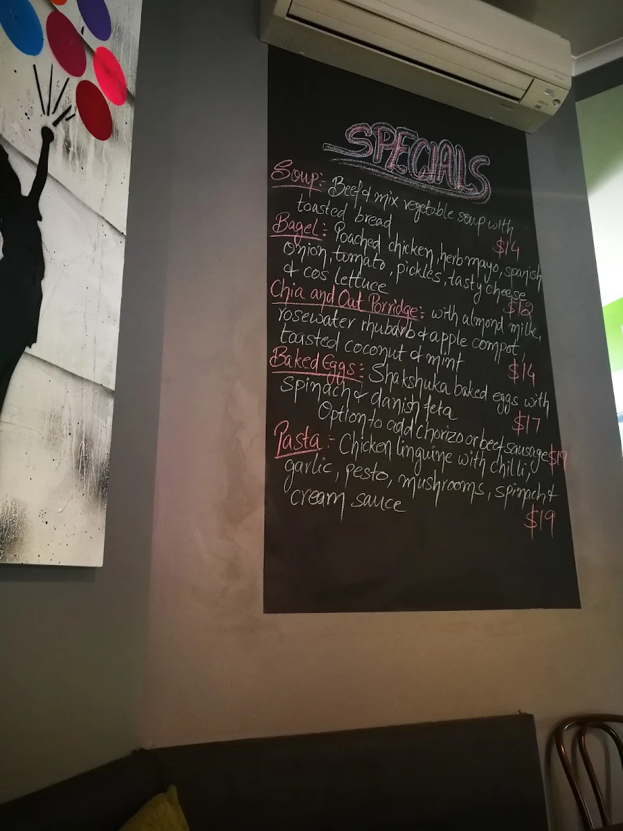 Menu, Follow The Leader Cafe