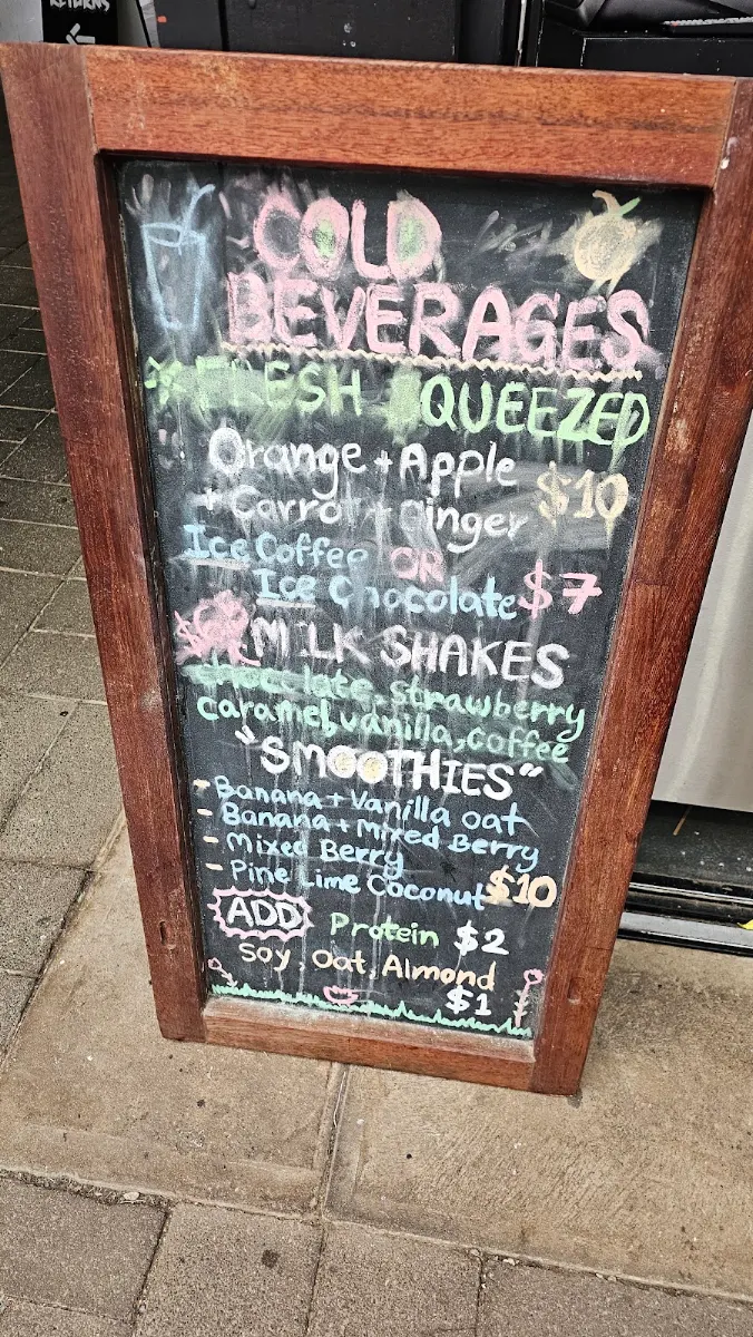 Menu, Jindabyne F2
