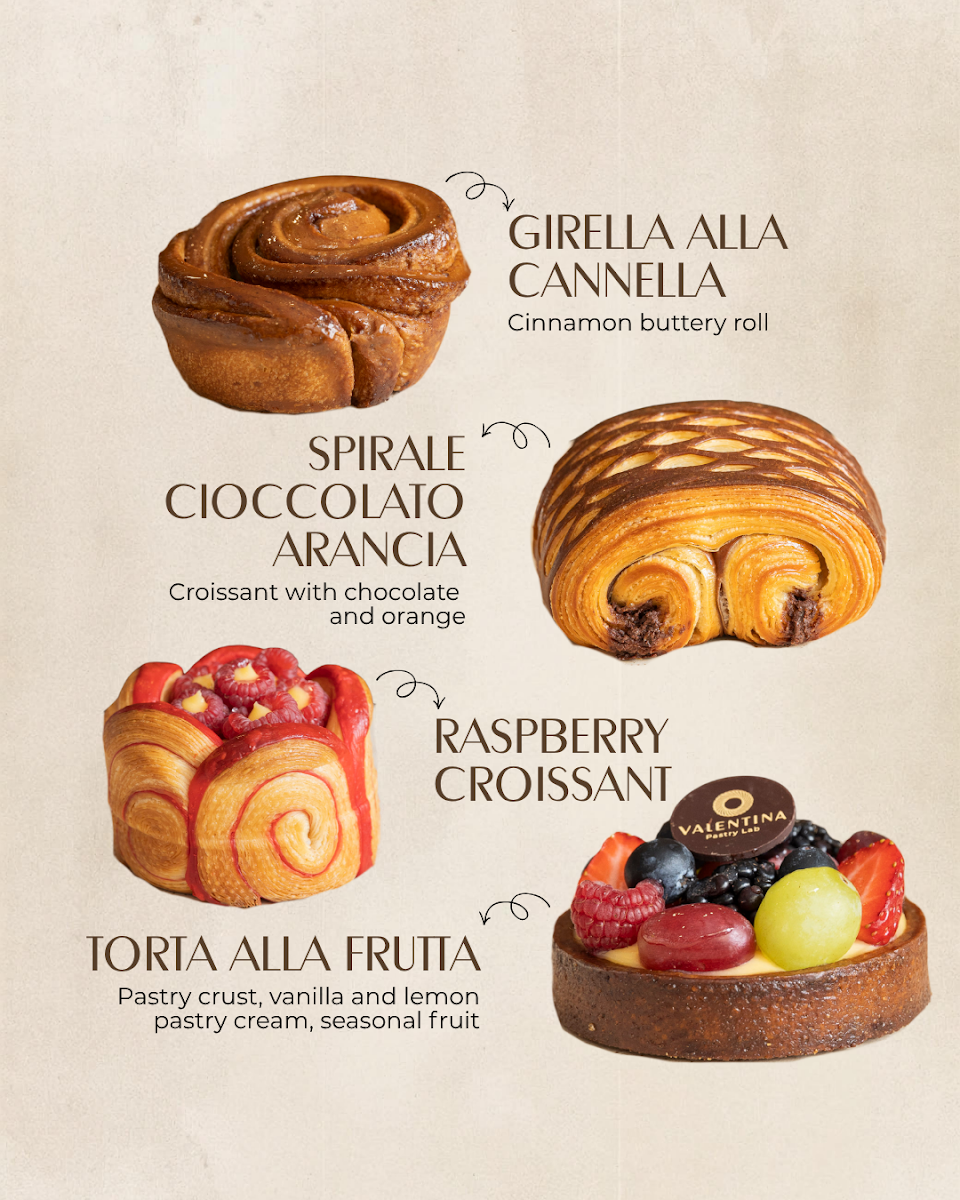 Menu, Valentina Pastry Lab