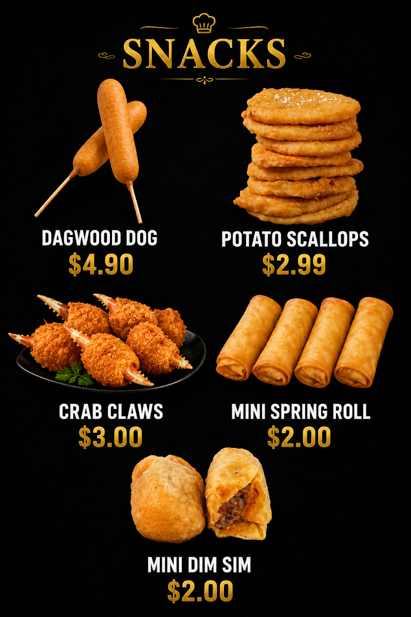 Menu, Grill Palace