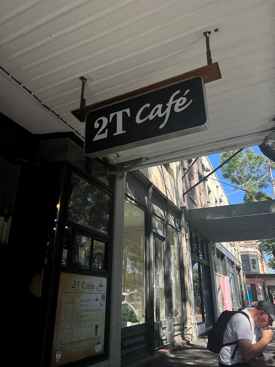 Menu, 2T Cafe