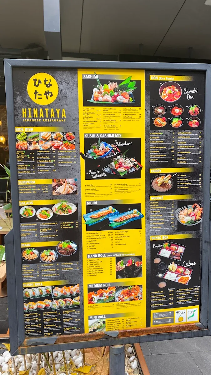 Menu, Hinataya