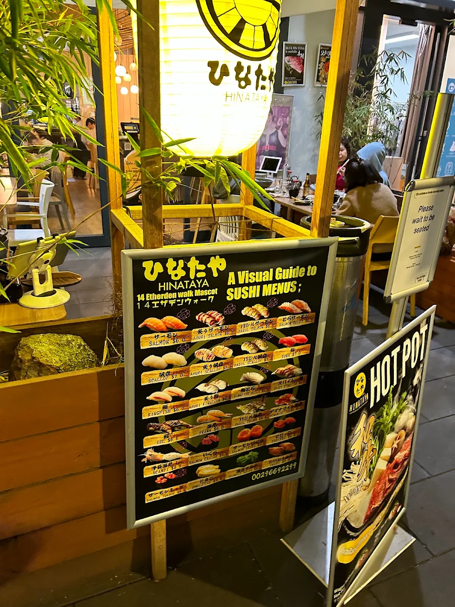 Menu, Hinataya