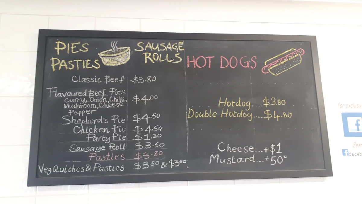 Menu, Hothlyn Bakery