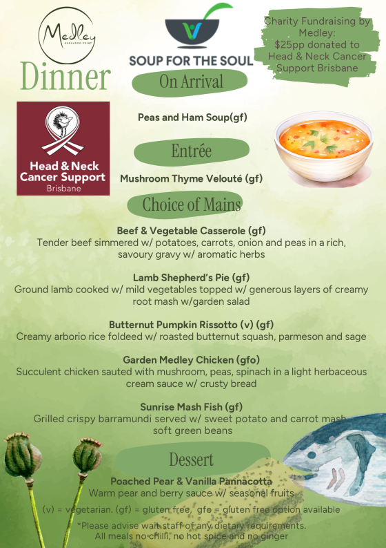 Menu, Medley | Kangaroo Point