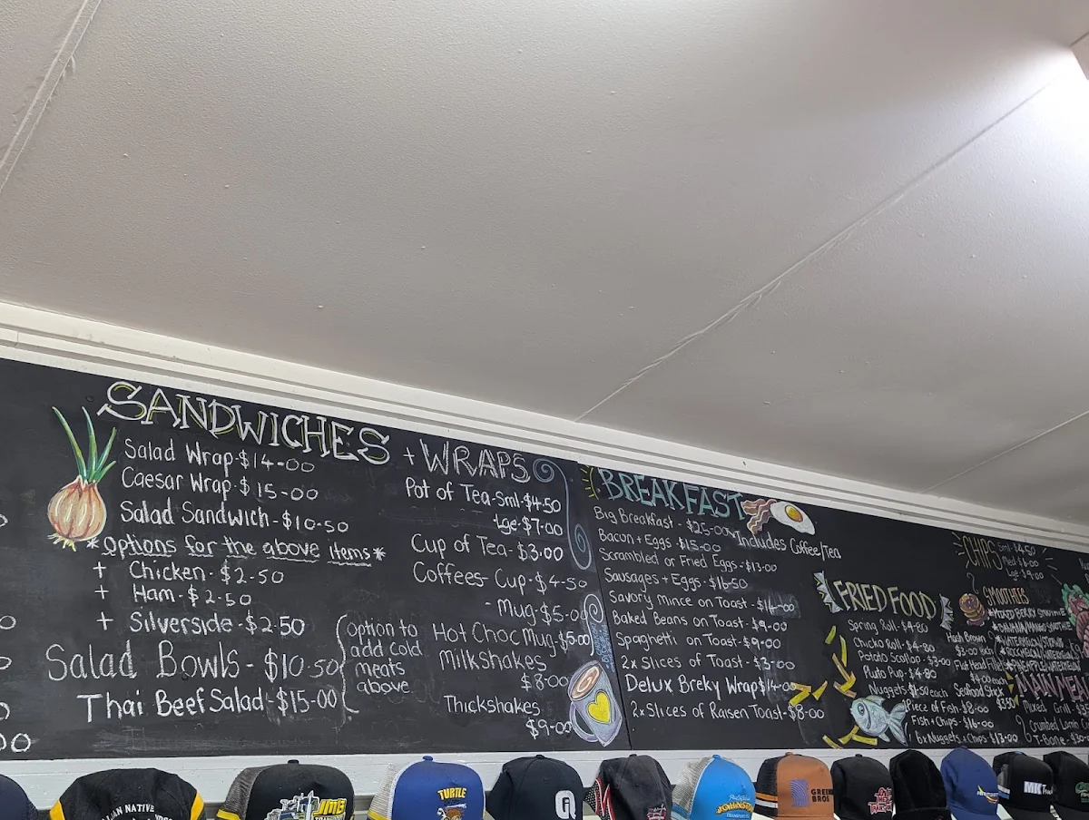 Menu, Tuckerwagon Restaurant