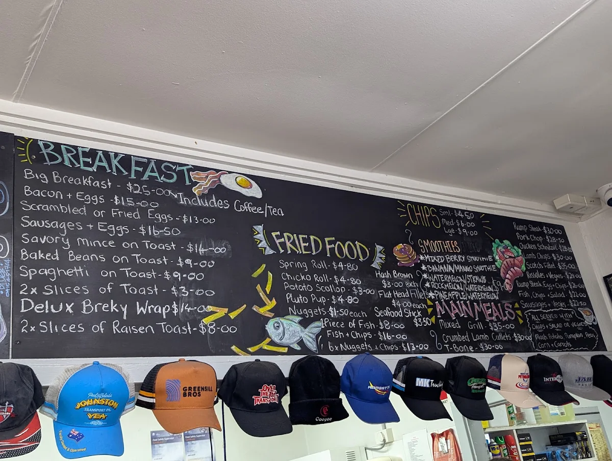 Menu, Tuckerwagon Restaurant