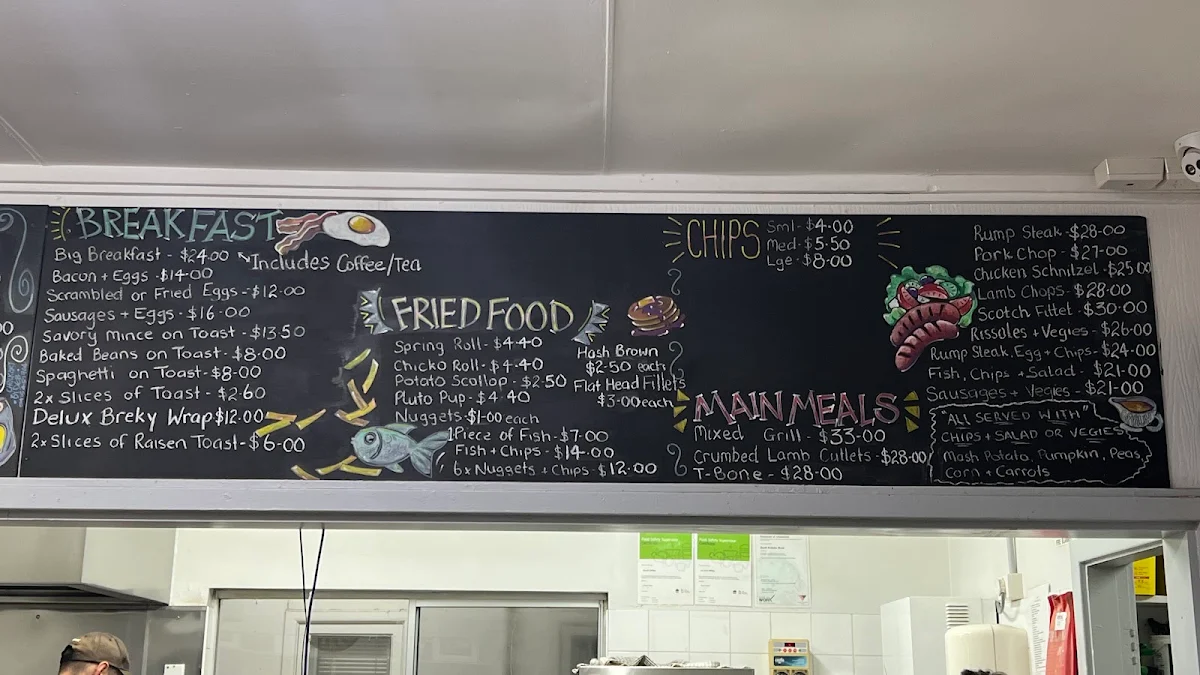 Menu, Tuckerwagon Restaurant