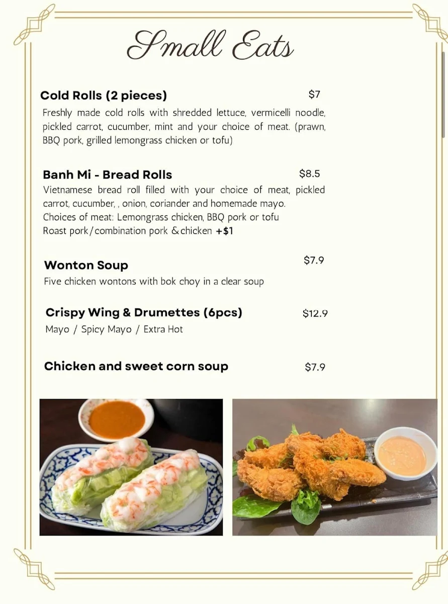 Menu, Bun Vermicelli