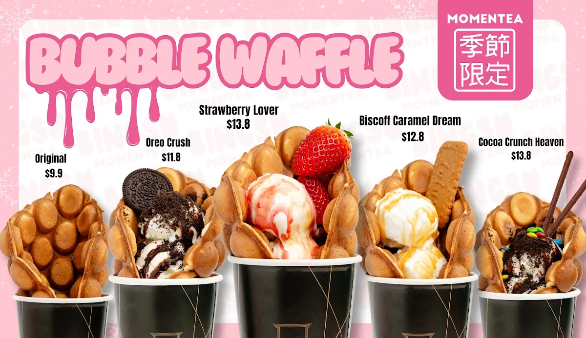 Menu, Momentea Bingsu Castle plaza