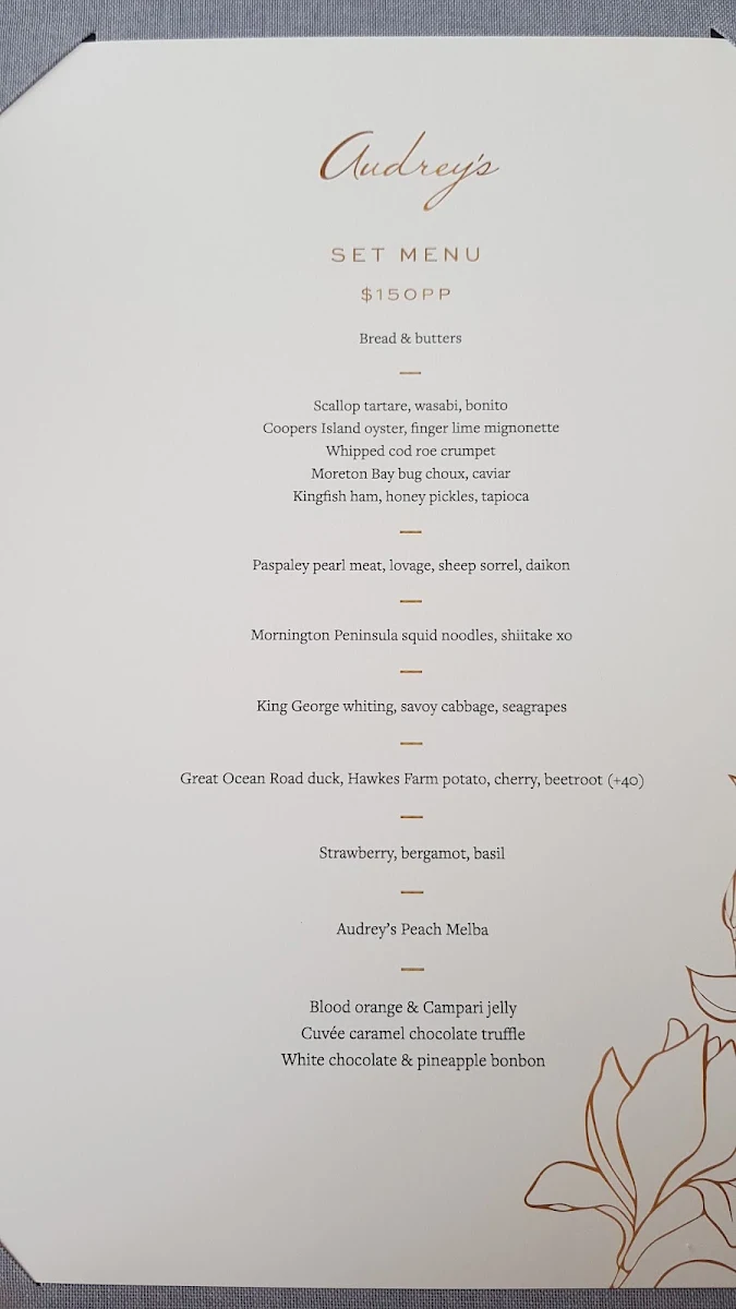 Menu, Ember Sorrento