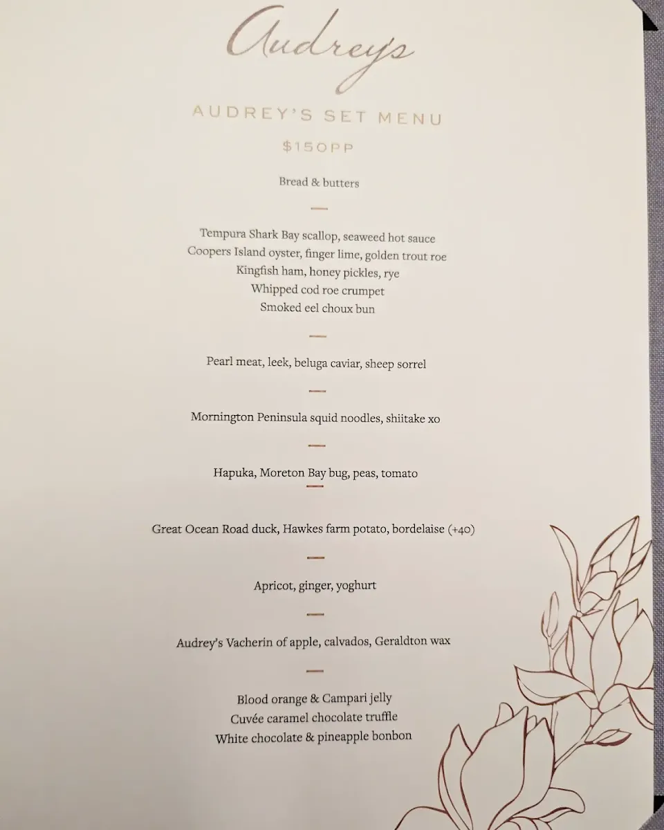 Menu, Ember Sorrento