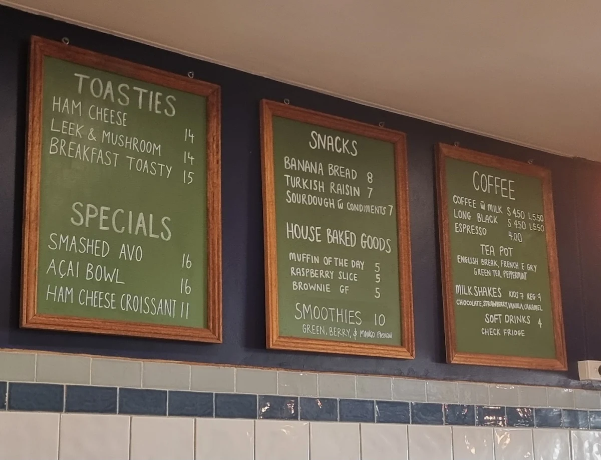 Menu, BRENNANS