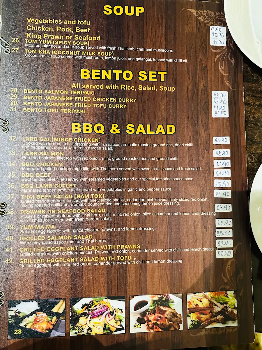 Menu, The Liebig Cafe & Restaurant