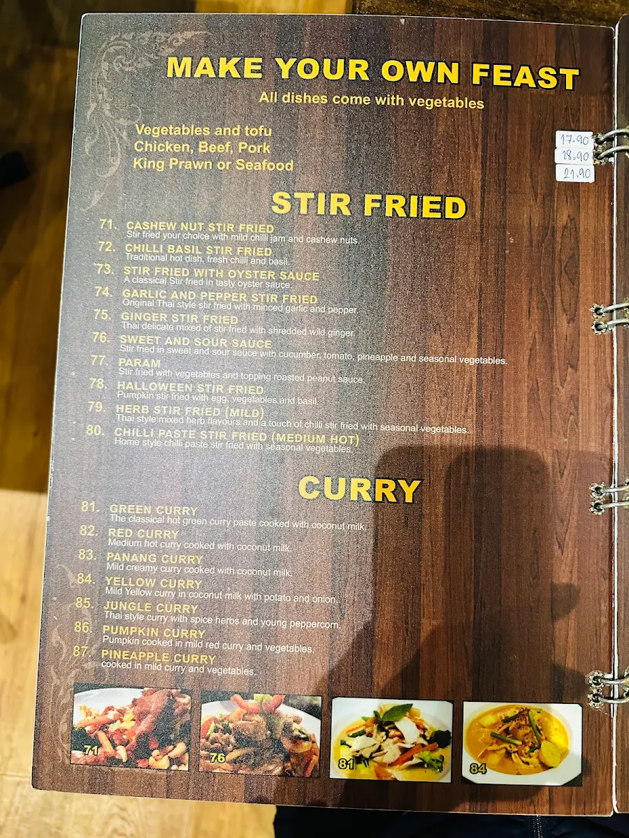 Menu, The Liebig Cafe & Restaurant