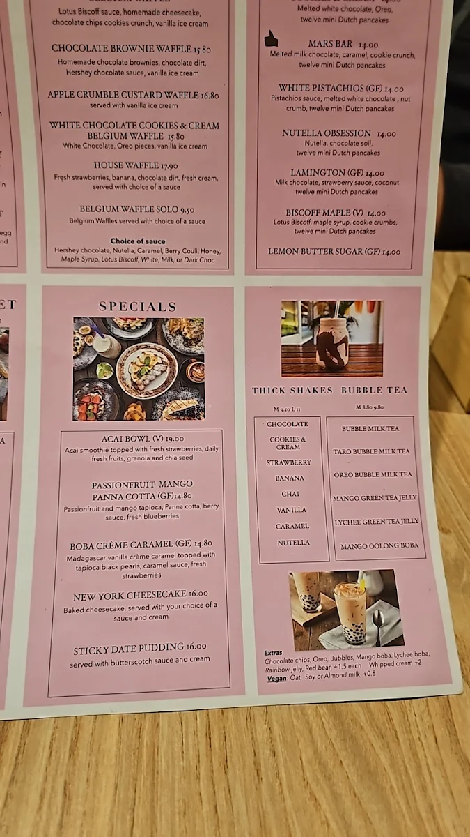 Menu, Tutto