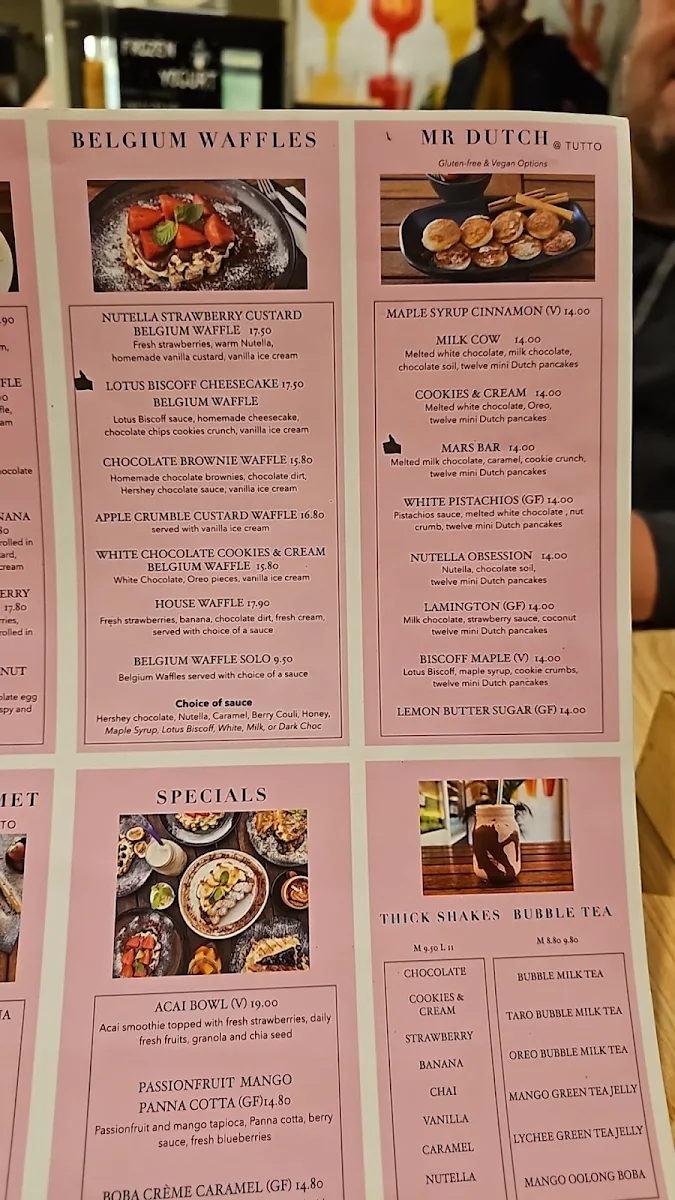Menu, Tutto