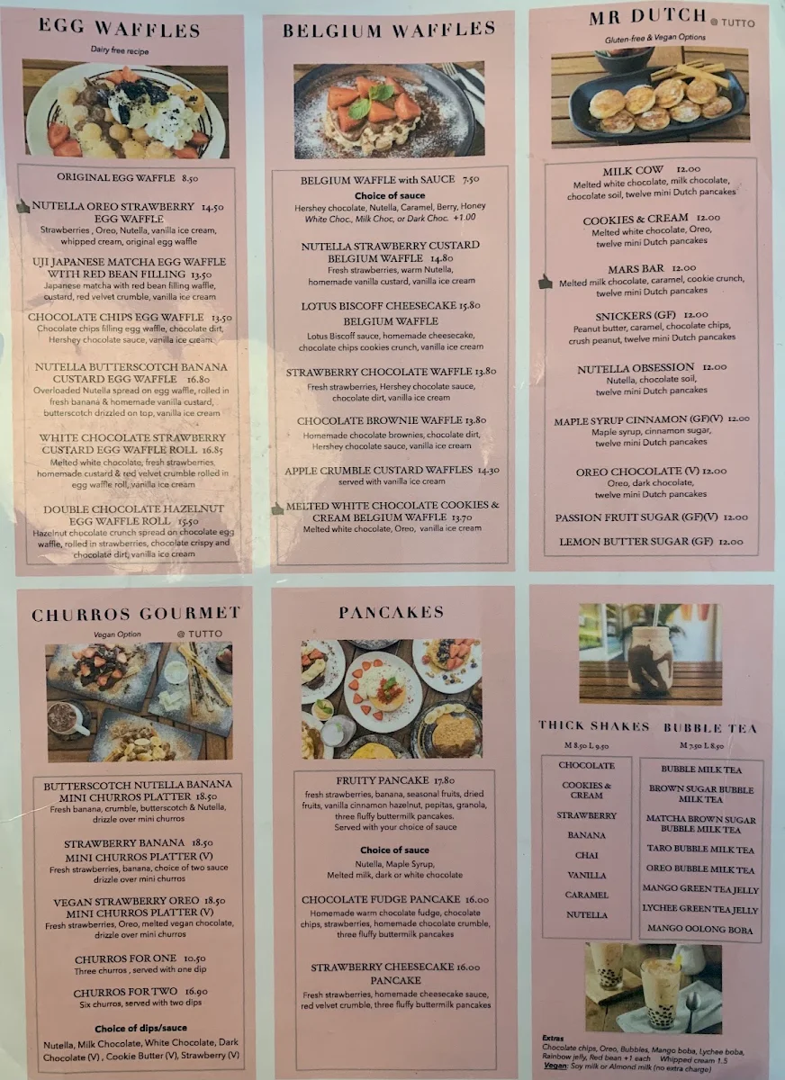 Menu, Tutto