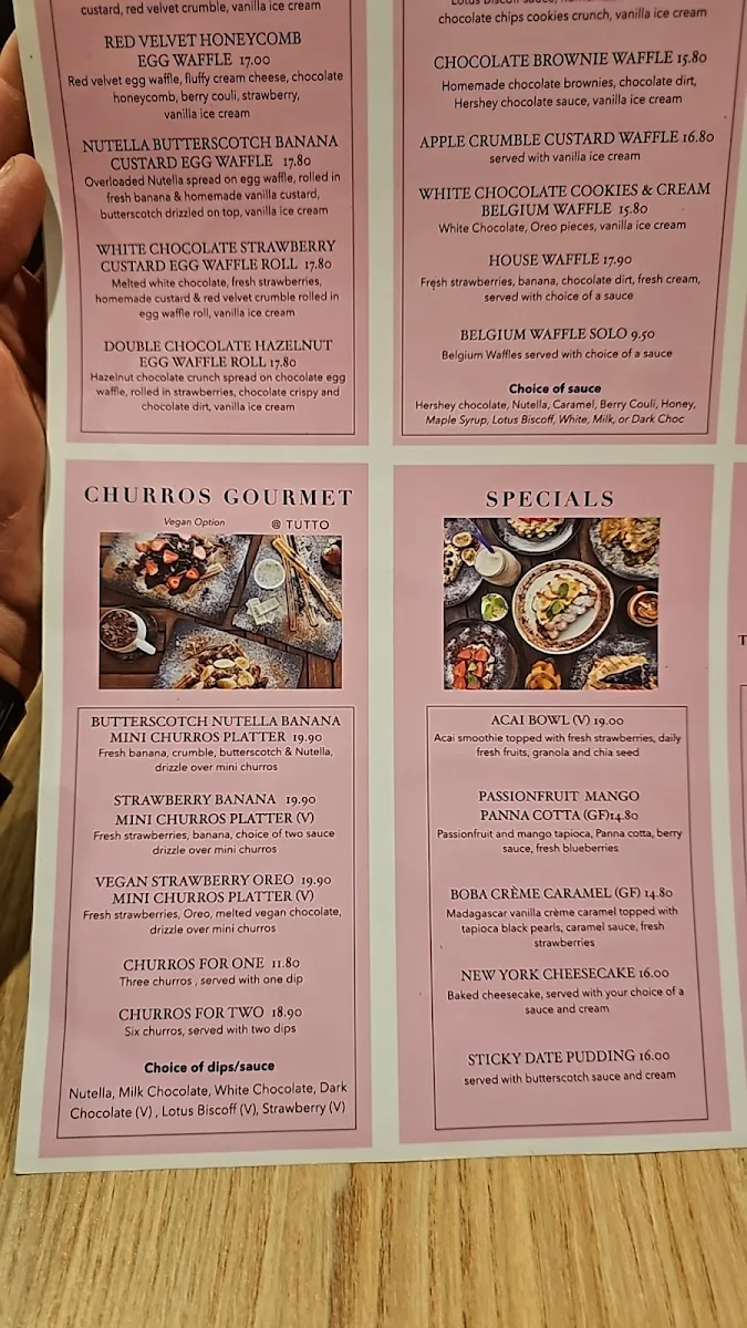 Menu, Tutto