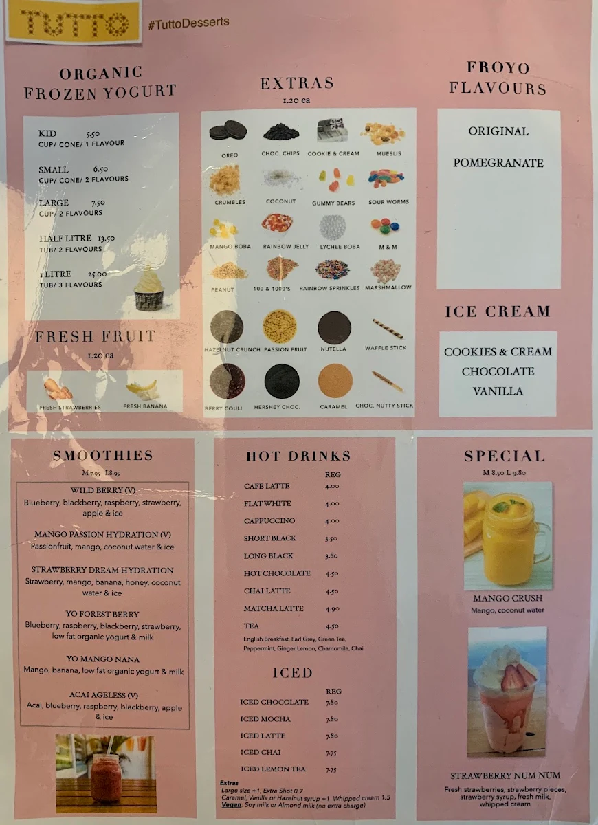 Menu, Tutto