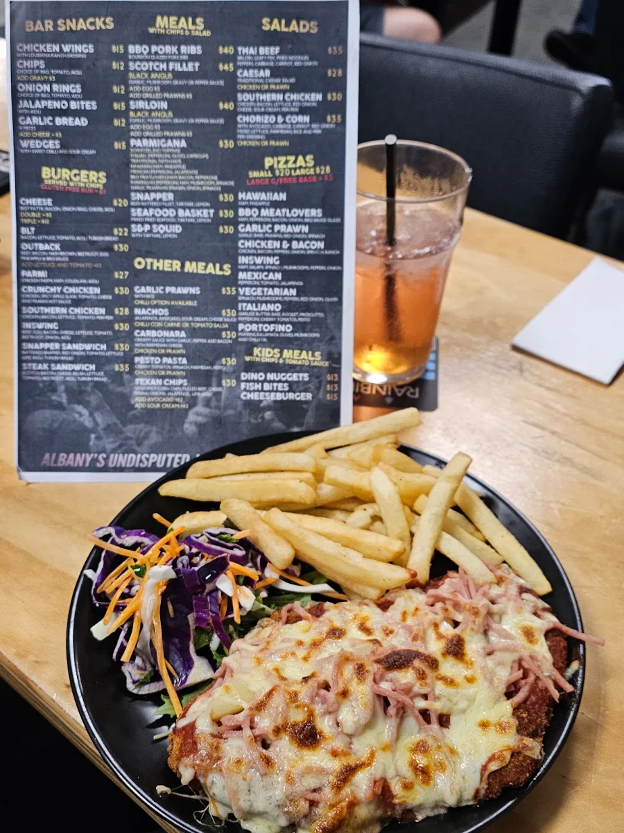 Menu, InSwing Sports Bar