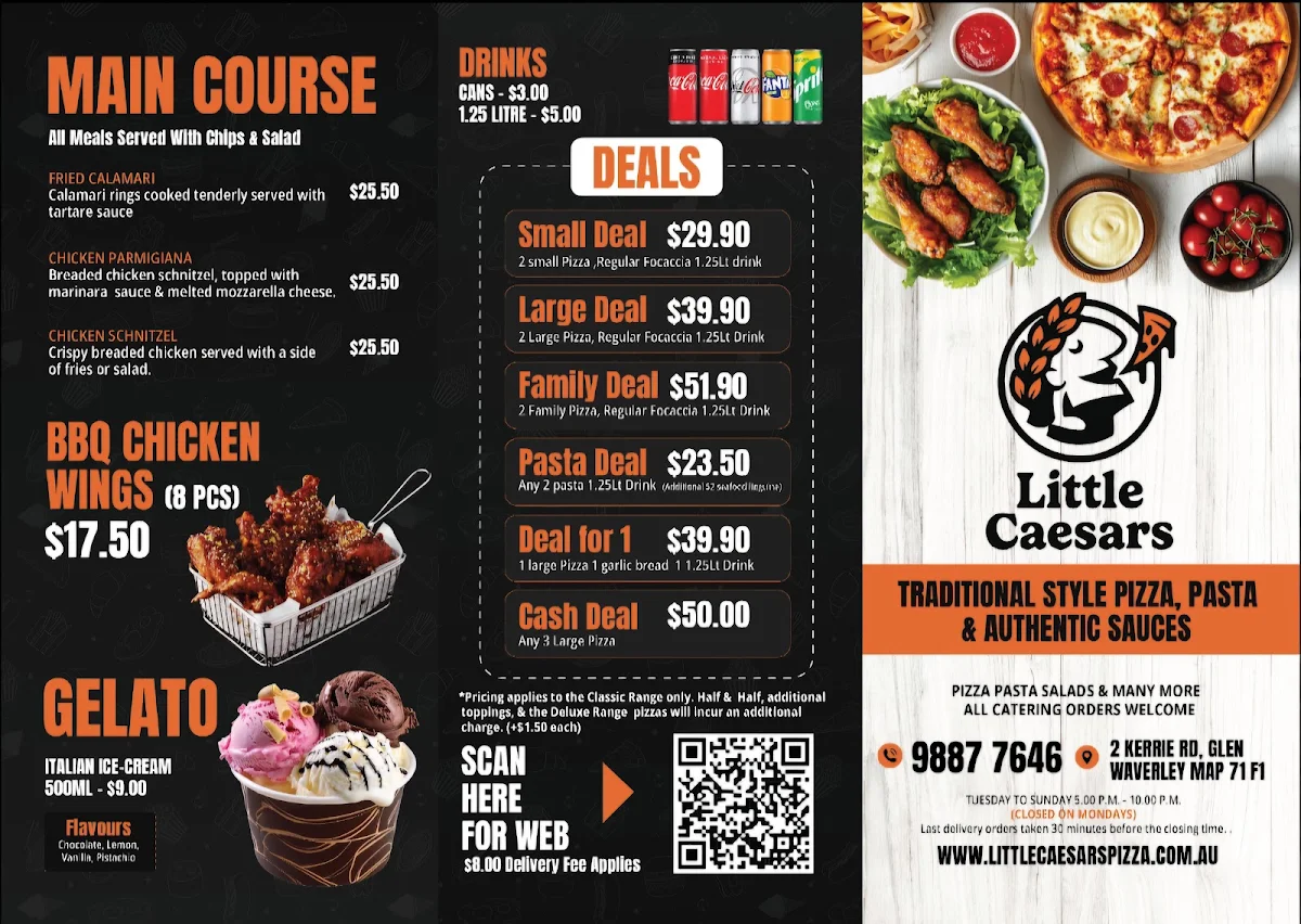 Menu, Little Caesars