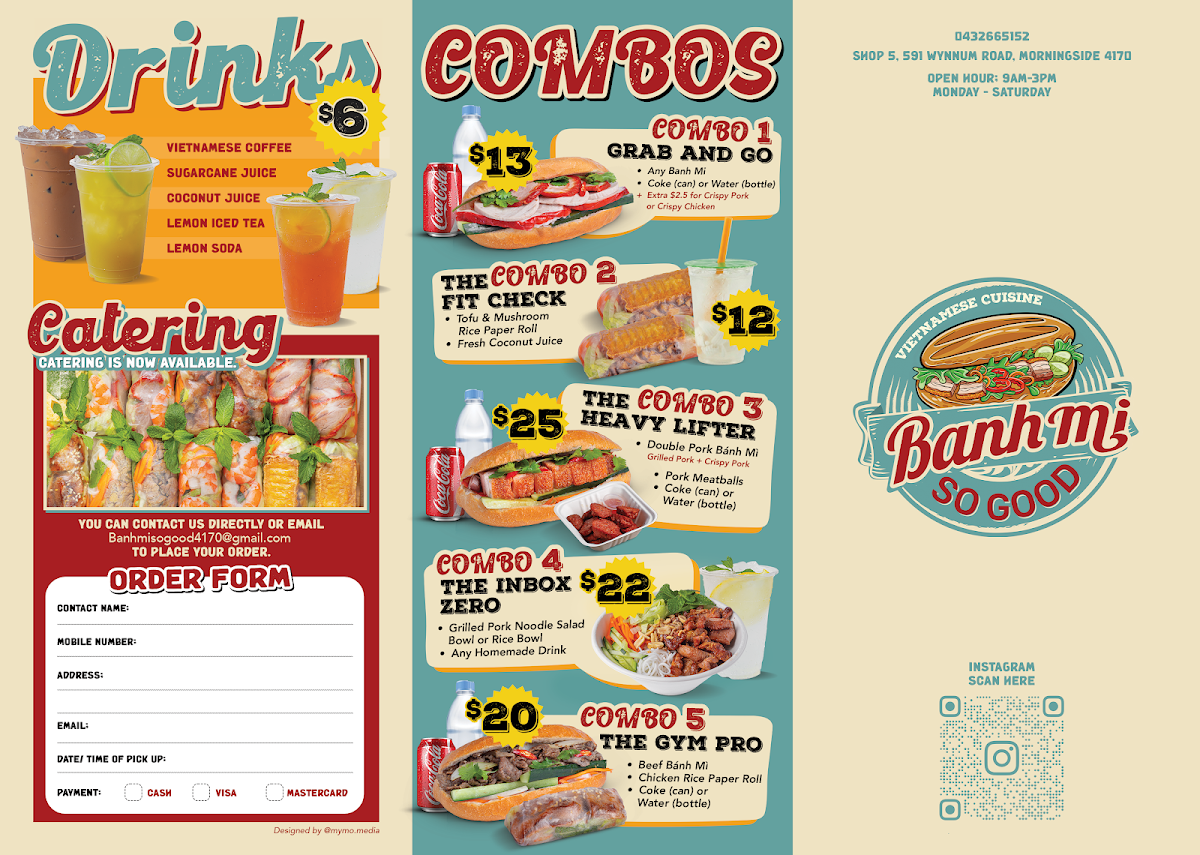Menu, Banh Mi So Good