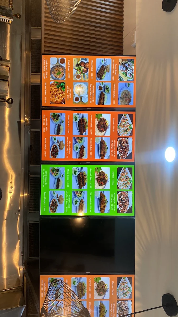 Menu, Afghan Kitchen