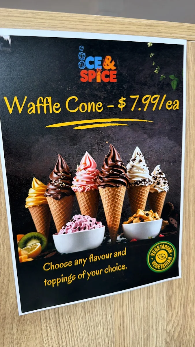 Menu, Ice&Spice