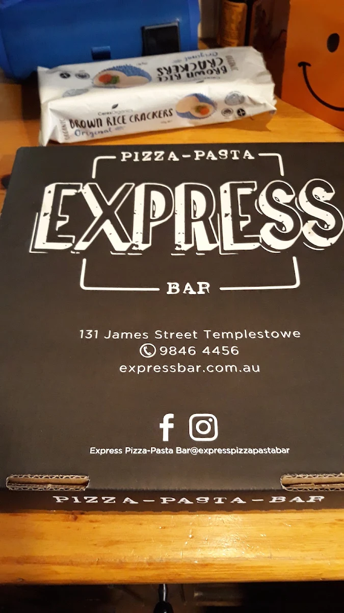 Menu, Express Pizza-Pasta Bar