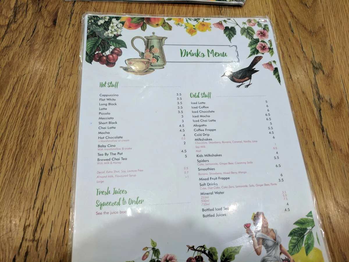 Menu, Stranded Deli Cafe