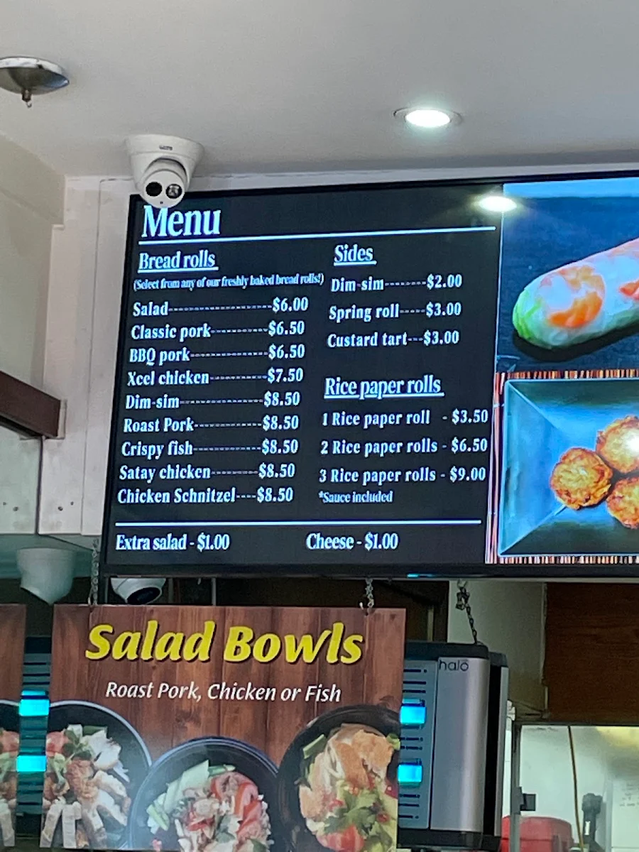 Menu, Xcel Roll