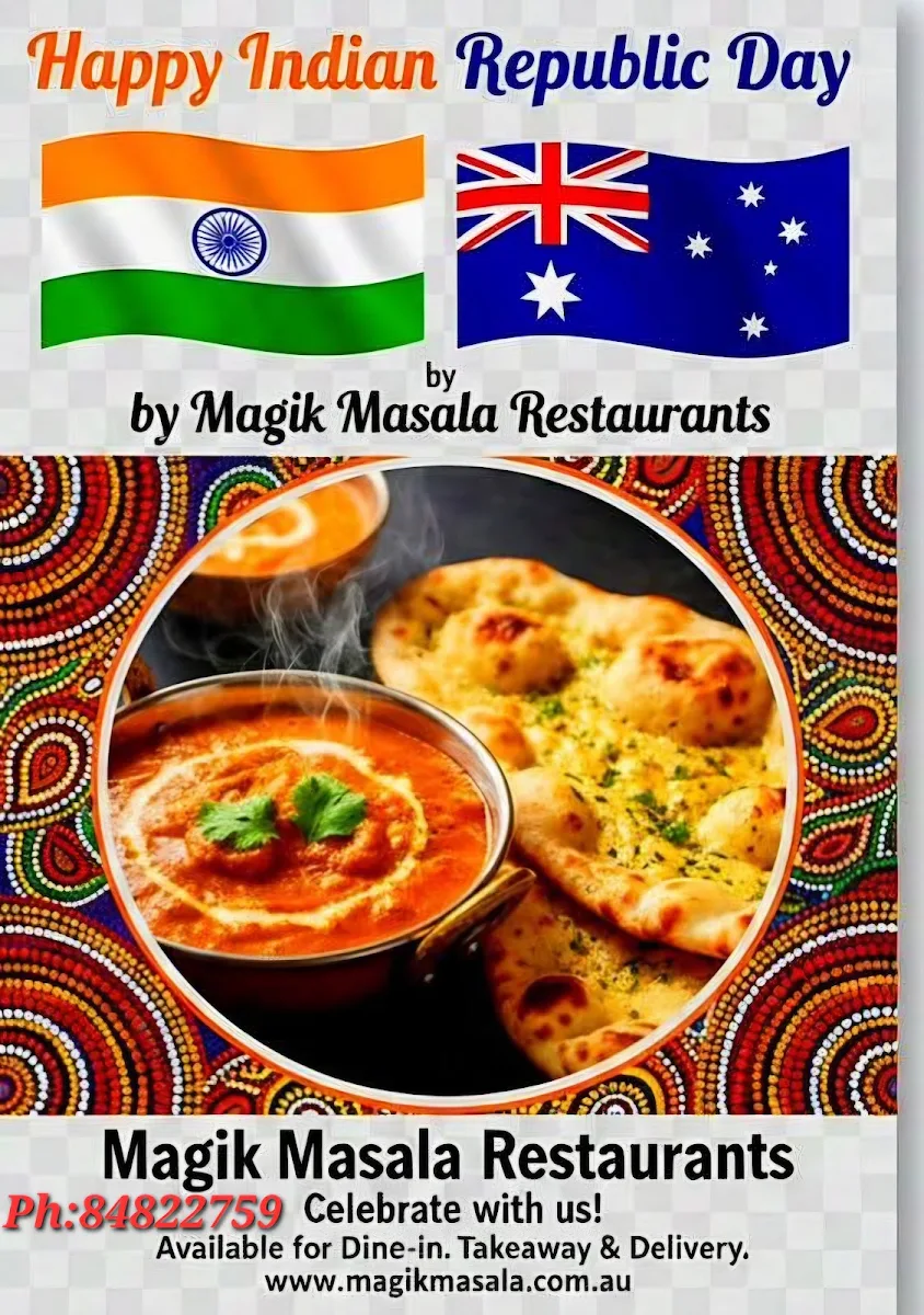 Menu, Magik Masala Indian Restaurant