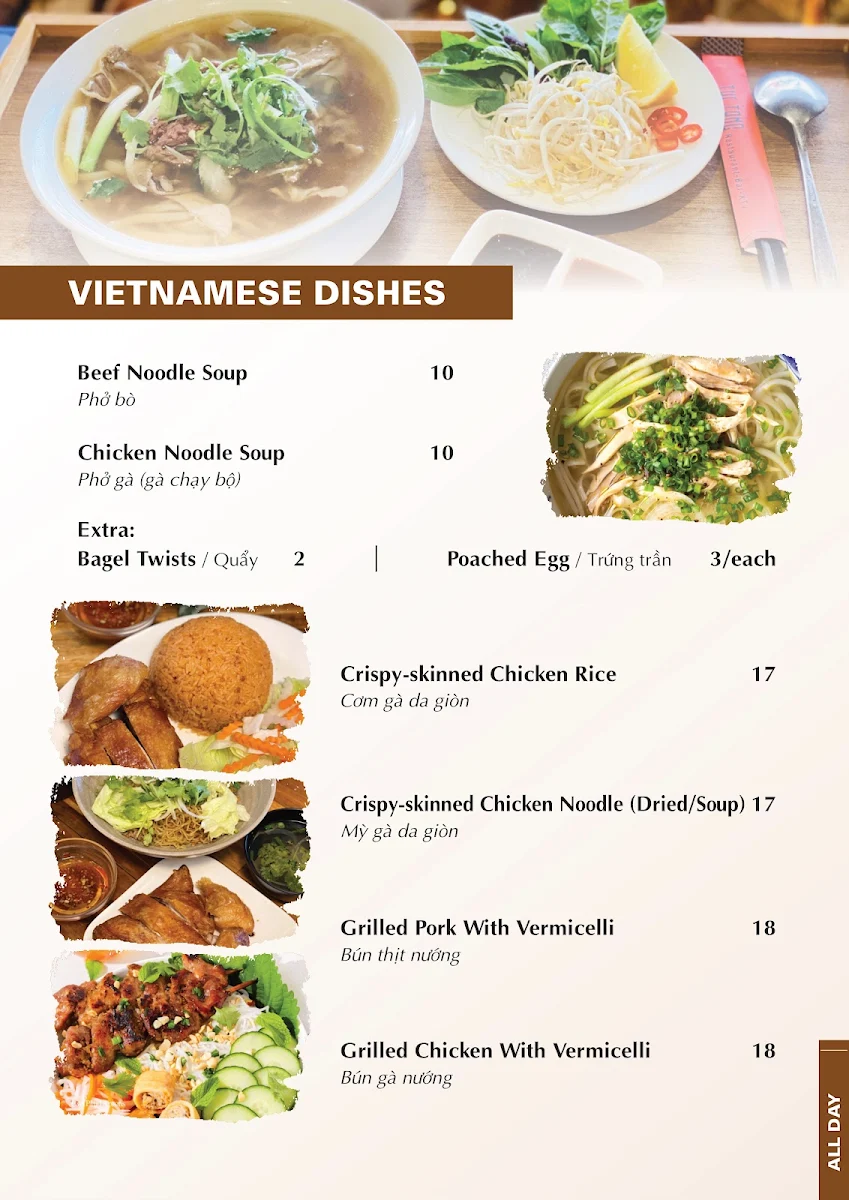 Menu, The New Tang Restaurant and KTV