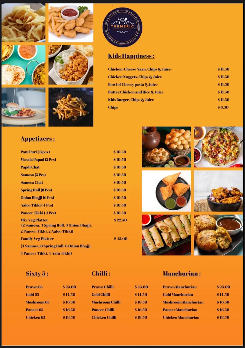 Menu, Turmeric: The Golden Touch