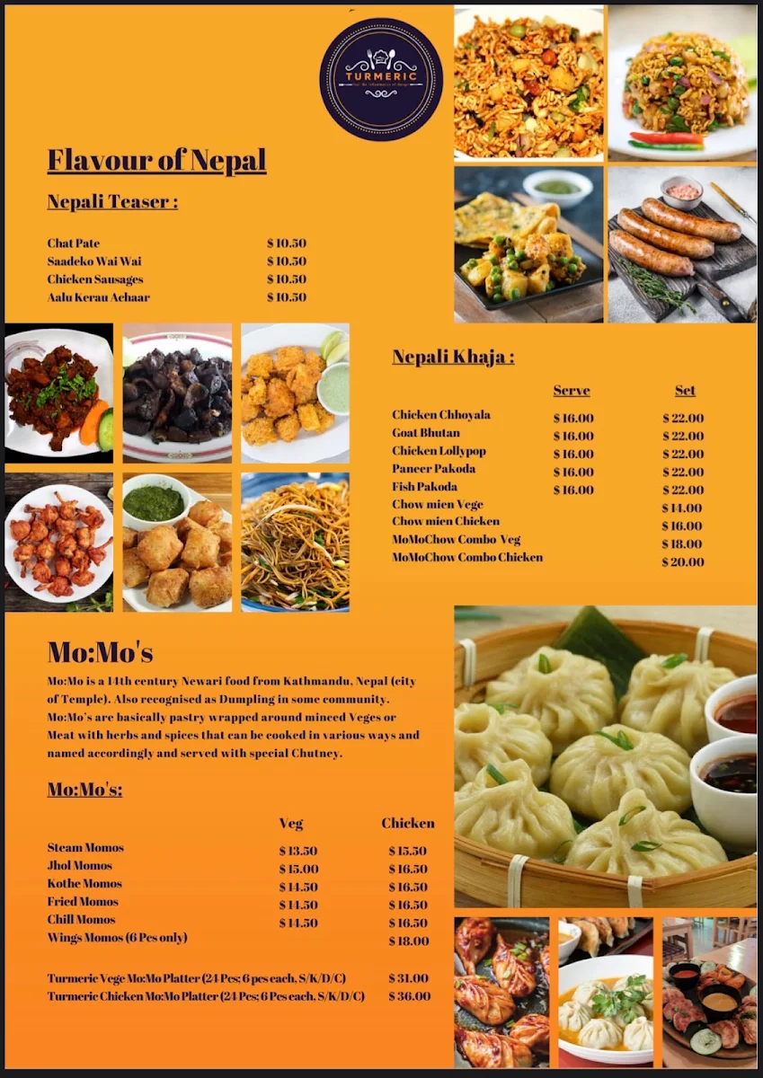 Menu, Turmeric: The Golden Touch