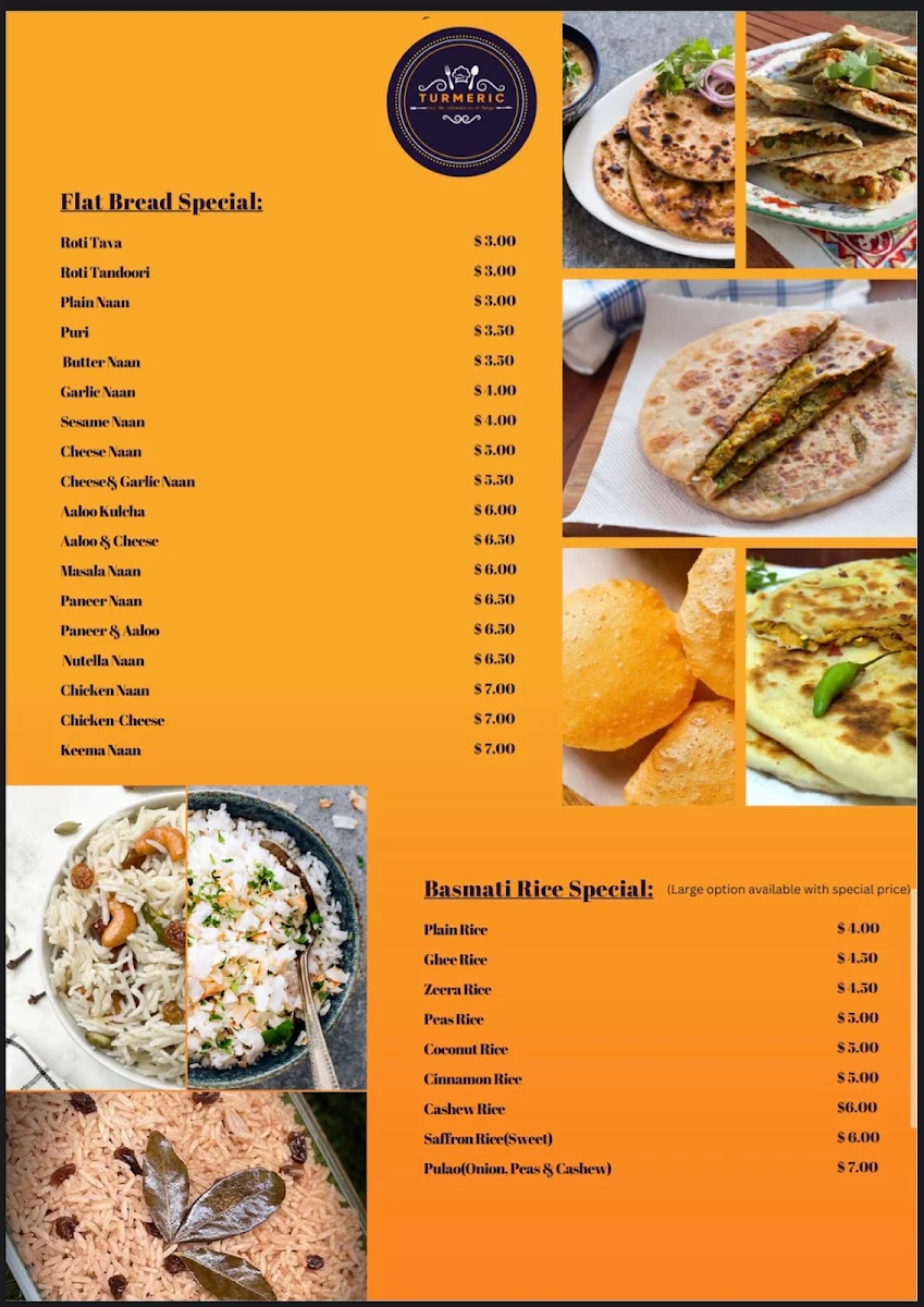 Menu, Turmeric: The Golden Touch