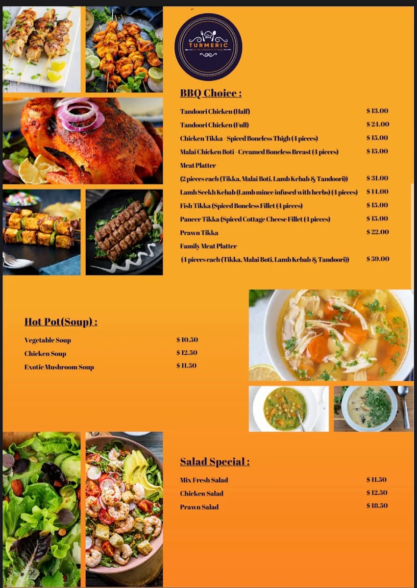 Menu, Turmeric: The Golden Touch