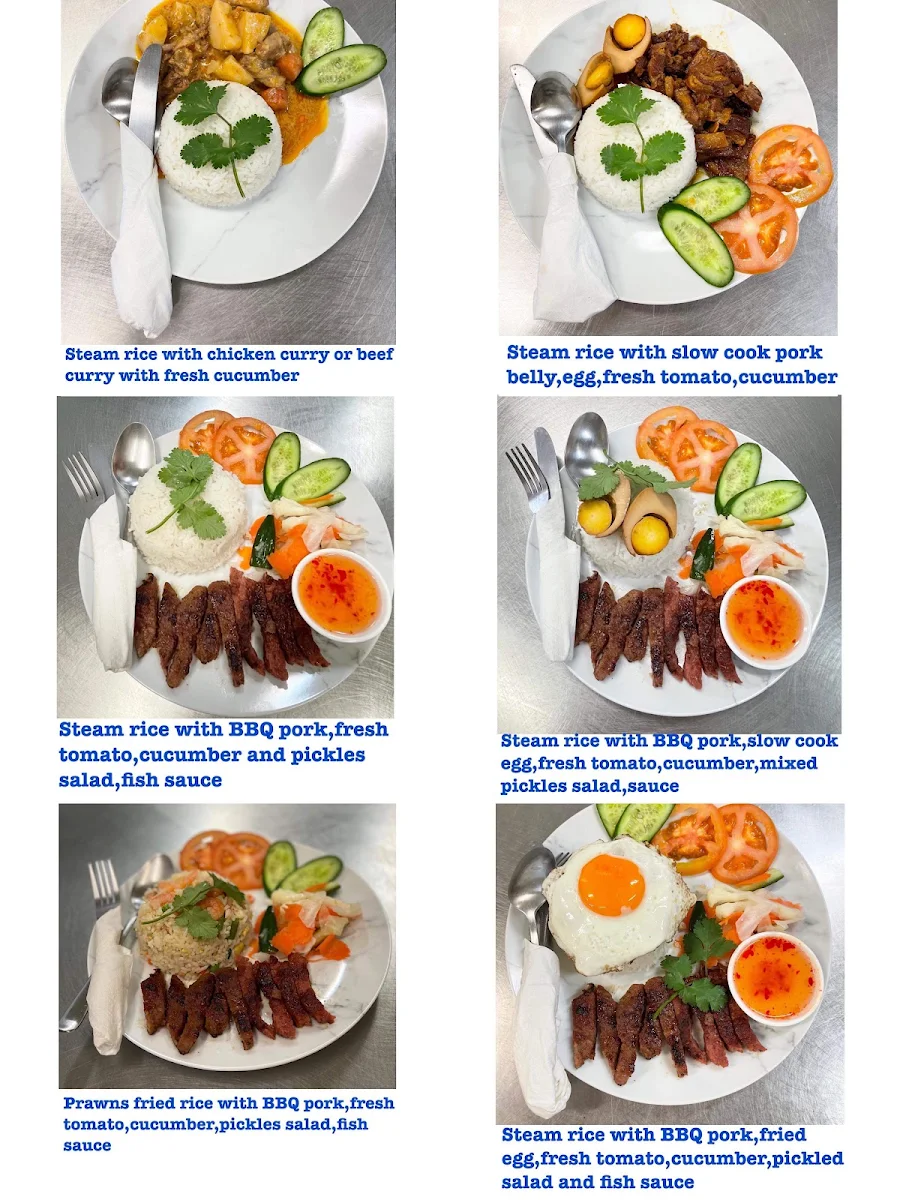 Menu, Vili's Cafe & Bakery