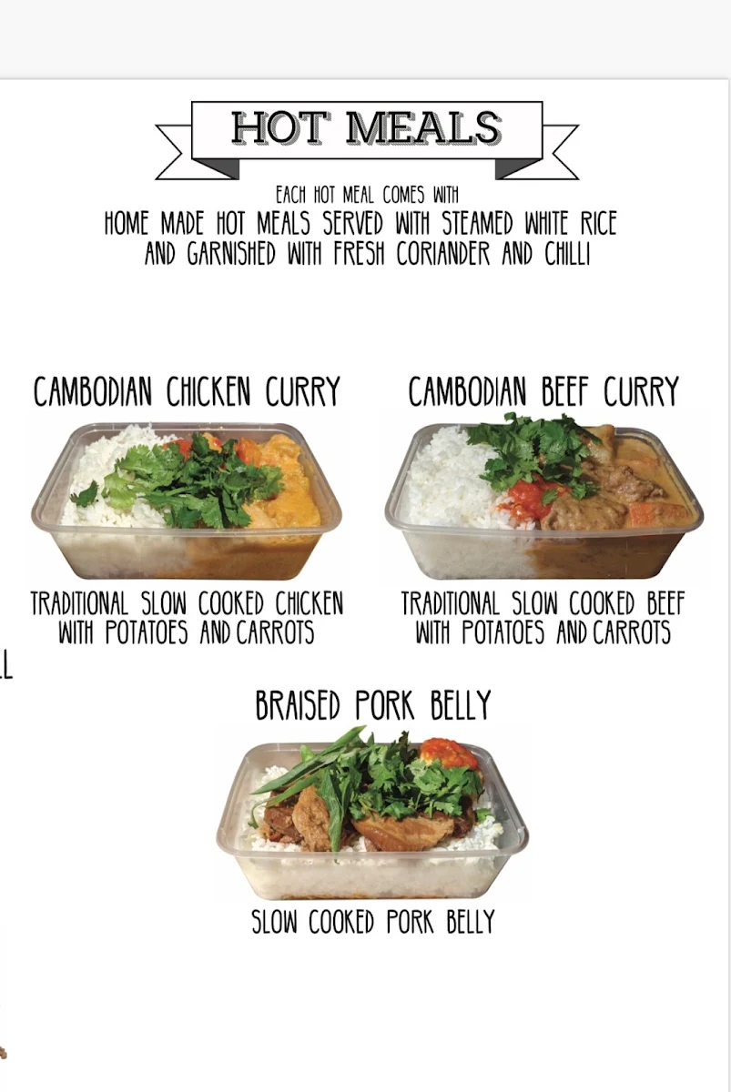 Menu, Vili's Cafe & Bakery