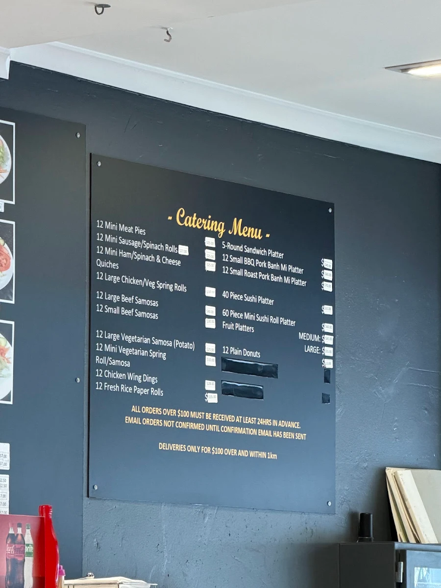 Menu, Saigon Pastry House